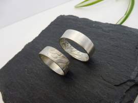 Flora - rusztikus ezüst gyűrű- Mithrillion Hagyomány