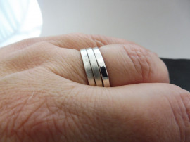 ”MyCollection Stronge”– Alapkészlet - Rakásolható ezüst gyűrűk